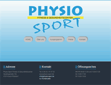 Tablet Screenshot of physio-sport.de